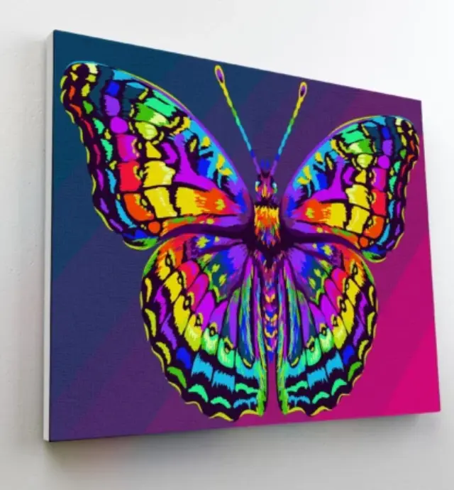 Splat Planet Σετ Ζωγραφικής με Αριθμούς σε Καμβά / Canvas Painting by Numbers: Butterflies 2