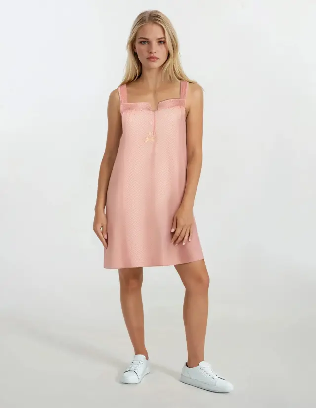 S742 - Type - NIGHTGOWN ABSTRACT FLOWERS