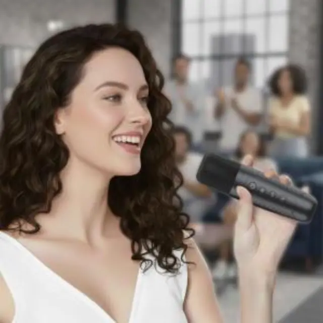 Φορητό Ηχείο Bluetooth Blavec WS-08 Karaoke Idol με 2 Μικρόφωνα 8W Μαύρο N71056 3