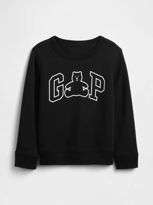 Νηπιακό babyGap Φούτερ με Λογότυπο black