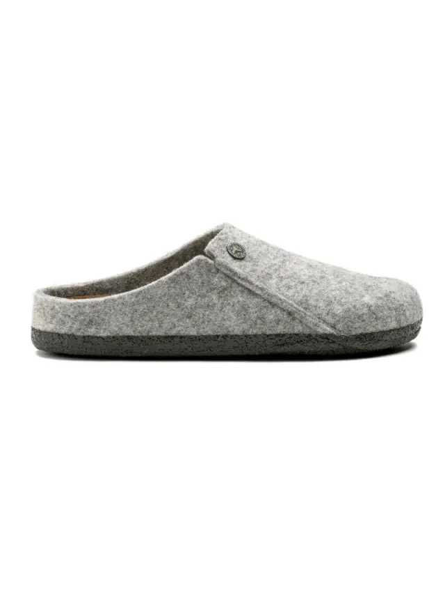 Birkenstock Παντόφλες Γυναικείο τσόχα Γκρί BIR/ZERMATT SOFT 1014937 L/GREY 3