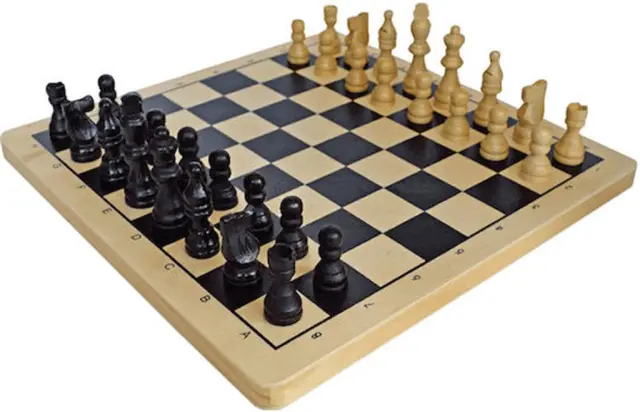 Σκάκι με Πιόνια Ξύλινο 29.5x29.5x4.5cm / 203.085631 (Bookstop)