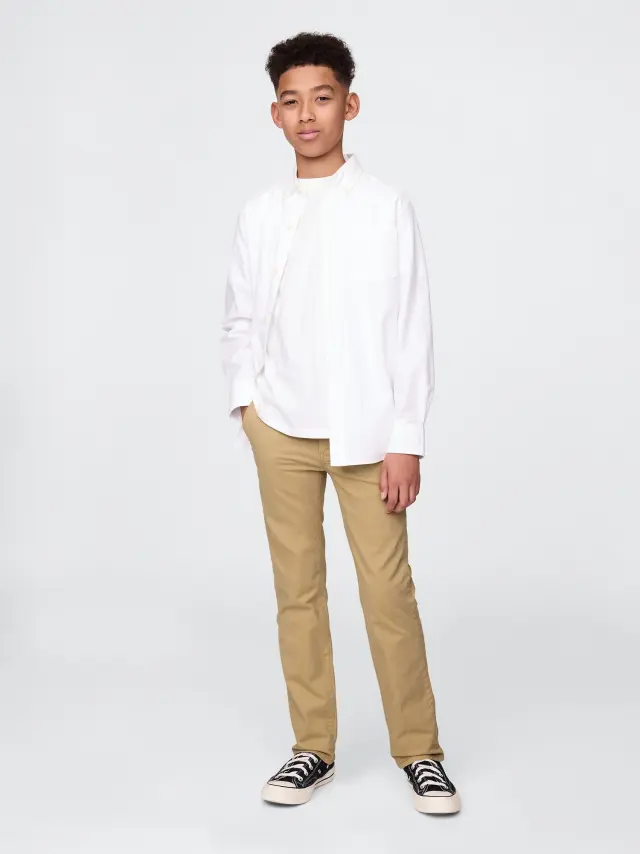 Μπεζ Παιδικό Uniform Lived-In Khakis Παντελόνι New british khaki - 5