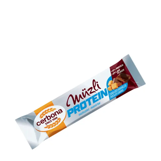 Cerbona Chocolate-Caramel Protein Muesli Bar