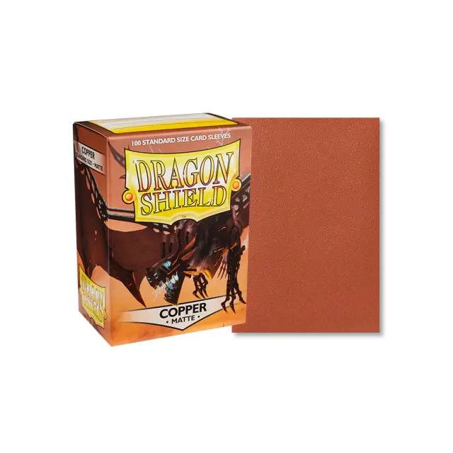 Dragon Shield Standard Matte Sleeves - Copper 'Draco Primus' (100 Sleeves) 2
