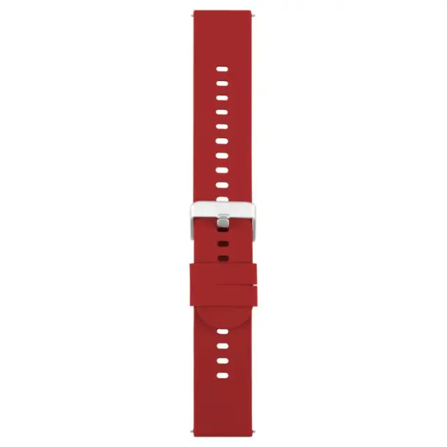 Solid Color Λουράκι για Smartwatch 20mm-Wine Red OEM 2