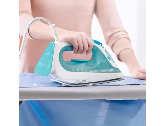 Σίδερο ατμού Braun TexStyle 3 SI3041GR με ισχύ 2350W και χωρητικότητα νερού 270ml - TυρκουάζSI3041GR 3