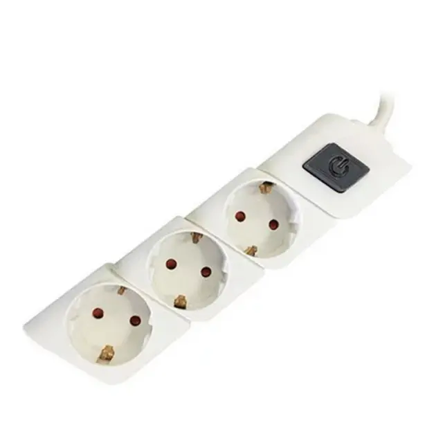 EUROLAMP ΠΟΛΥΠΡΙΖΟ ΜΕ ΚΑΛΩΔΙΟ ΚΑΙ ΔΙΑΚΟΠΤΗ 3X1,5MM 5M ΜΕ ΠΡΟΣΤΑΣΙΑ ΕΠΑΦΩΝ 3