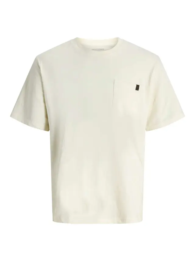 JJEDOVER SLUB TEE SS NOOS Antique White