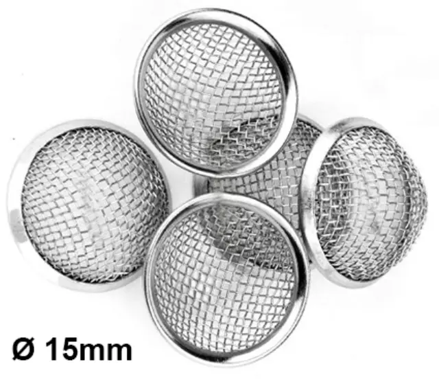 Σίτες Pipe Screens με Μεταλλικό Στεφάνι 15mm - 5τμχ