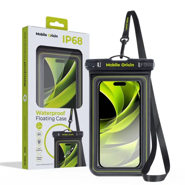 Mobile Origin Waterproof floating case 6,5", black/green