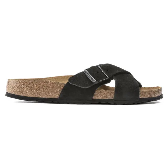 Birkenstock Πέδιλα Γυναικείο δέρμα suede Μαύρο BIR/SIENA SOFT 1022222 BLACK - 43
