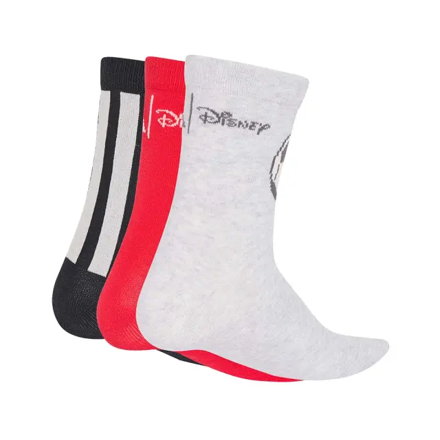 adidas Performance Infant's Disney Mickey Mouse 3 Pair Crew Socks Γκρι - Κόκκινο KR2340 (adidas Performance) 2