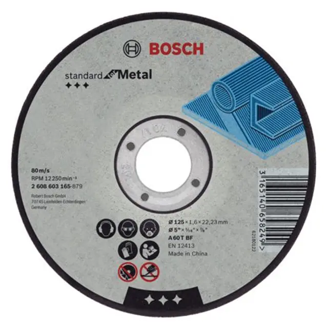 Δίσκος Κοπής Επίπεδος BOSCH STANDARD FOR METAL 115x2.5mm