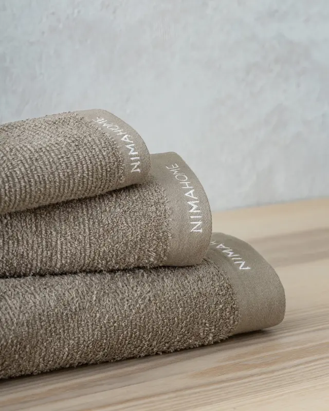 Nima Home Σετ Πετσέτες (30x50 + 50x90 + 70x140) - Auraia Beige