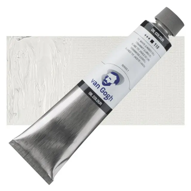 Λάδι Talens Van Gogh - 118 Titanium White (Linseed Oil) - 200ml