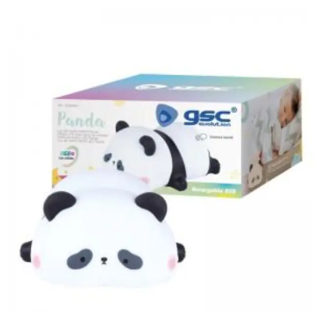 Επαναφορτιζόμενο Φωτιστικό LED GSC Panda 1W RGB Μαύρο-Λευκό N68647 3