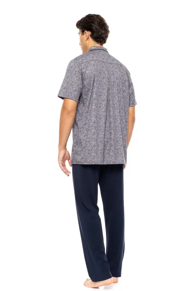 S-M566 - Type - PYJAMA BUTTONED MIDNIGHT BLUE - L 3