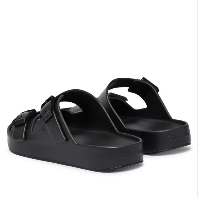 Ανδρικές Παντόφλες Calvin Klein Eva Sole HM0HM02116-0GJ Μαύρες Μαύρο - 41 3