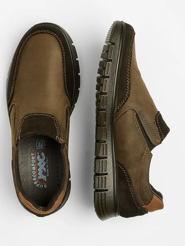 Imac Sneakers Ανδρικό δέρμα Nubuck Καφέ IMA/202038 CAFFE - 46 3