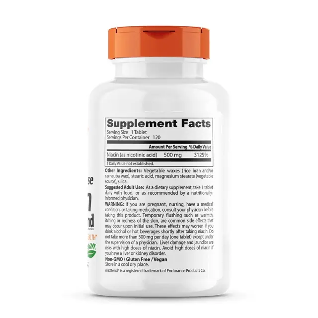 Doctor's Best Time-Release Niacin with Niaxtend 500 mg 2