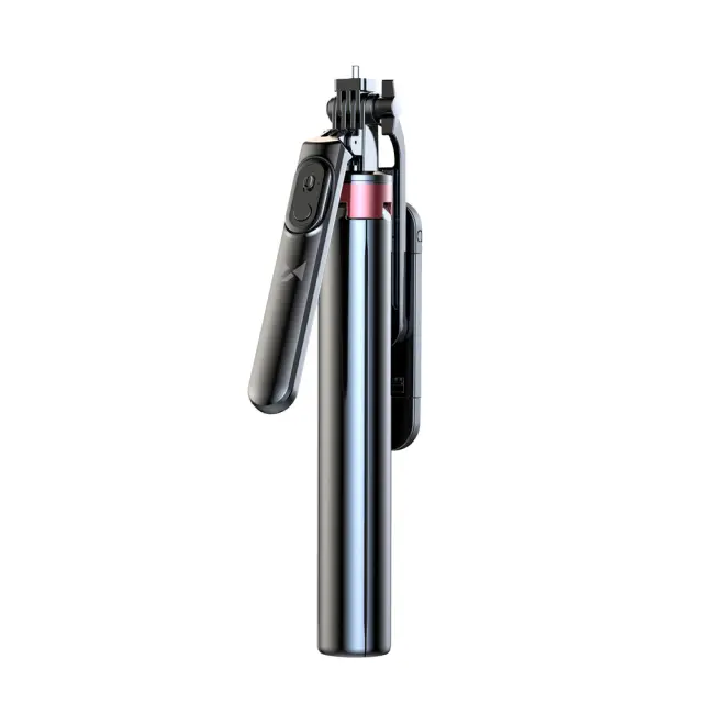 Wozinsky Selfie stick WH181D-Y1S 1.75m Aluminum Alloy Telescopic with Dual Lamp & Phone Holder Black