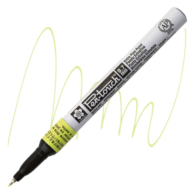Μαρκαδόρος Sakura Pen-Touch, 0.7mm Extra Fine - Fluo Yellow