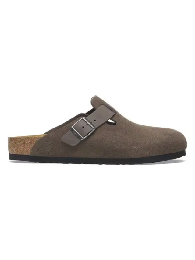 Birkenstock Σαμπώ Επαγγελματικό δέρμα/δέρμα Nubuck Καφέ BIR/BOSTON 1029210 CONCRETE - 44 2