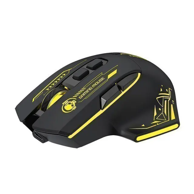 Wozinsky Gaming Mouse WMGB-1181 Wireless Optical 3200DPI Black / Yellow 2