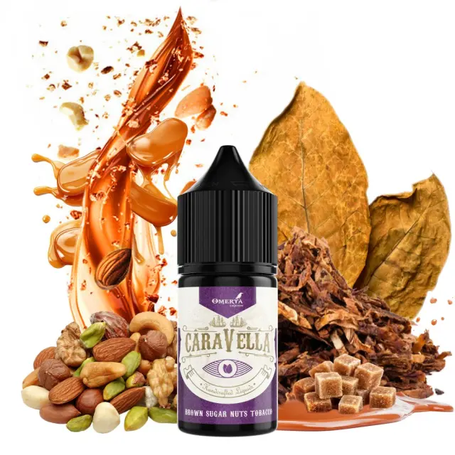 Brown Sugar Nuts Tobacco 8ml (30ml) - Caravella by Omerta