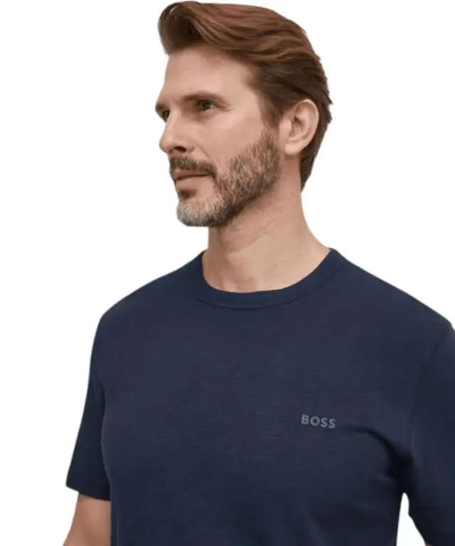 Hugo Boss - Ανδρικό T-shirt Tegood Regular Fit 50508243-404 Μπλε Σκούρο 3
