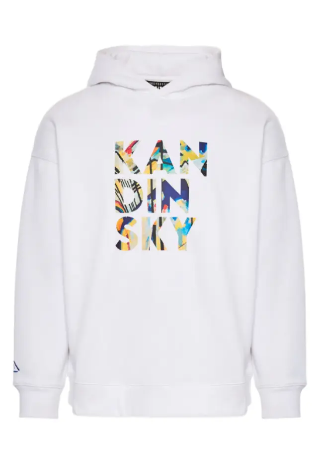 Funky Buddha ανδρικό φούτερ relaxed fit με κουκούλα Kandinsky FBU014-605-06-1