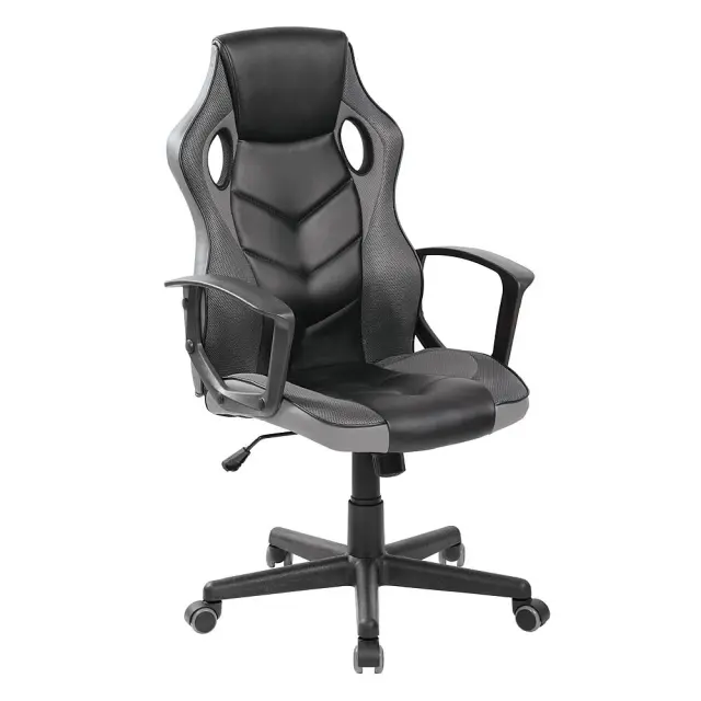 Πολυθρόνα Gaming BF7700 Μαύρο/Γκρι Mesh/PVC/PU 62x59x105/117cm