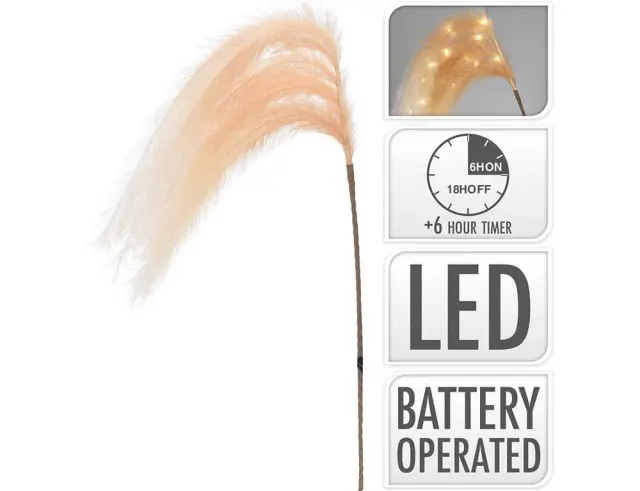 Διακοσμητικό κλαδί με φτερά με φωτισμό LED - 130cm YZA002800