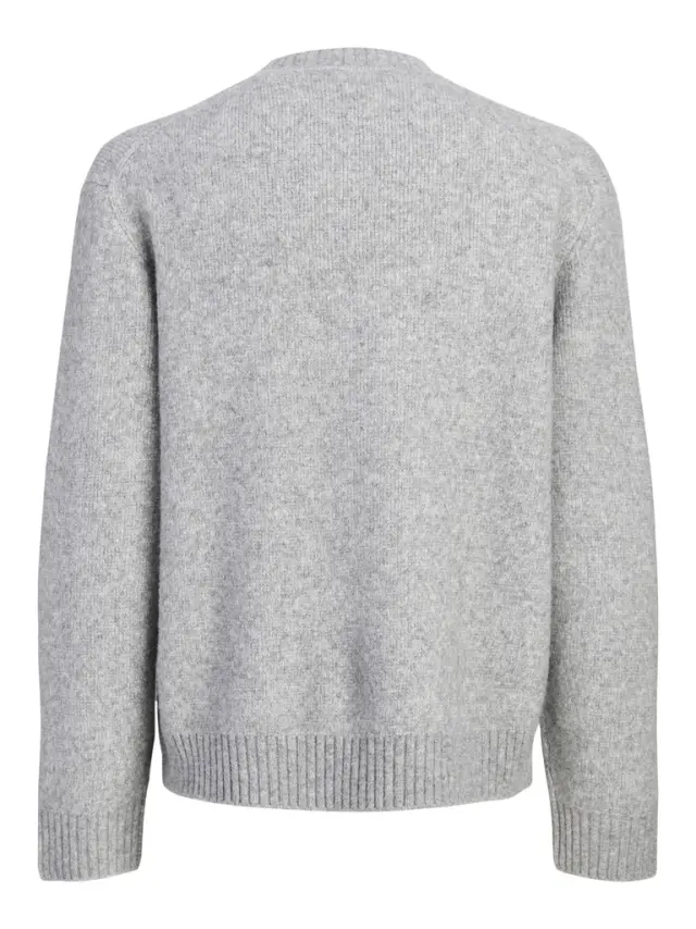 JORMONTREAL KNIT OLLIE CN JAQUARD LN - Light Grey Melange 2