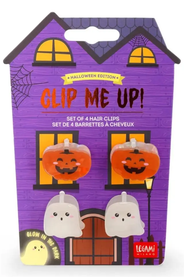Halloween Set of Four Mini Hair Clips - Clip Me Up! (Legami)