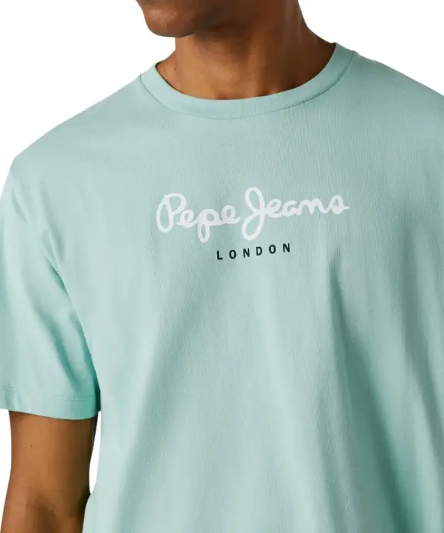 Pepe Jeans - Ανδρικό T-shirt Eggo N PM5010178-518 Τιρκουάζ - 2XL 3