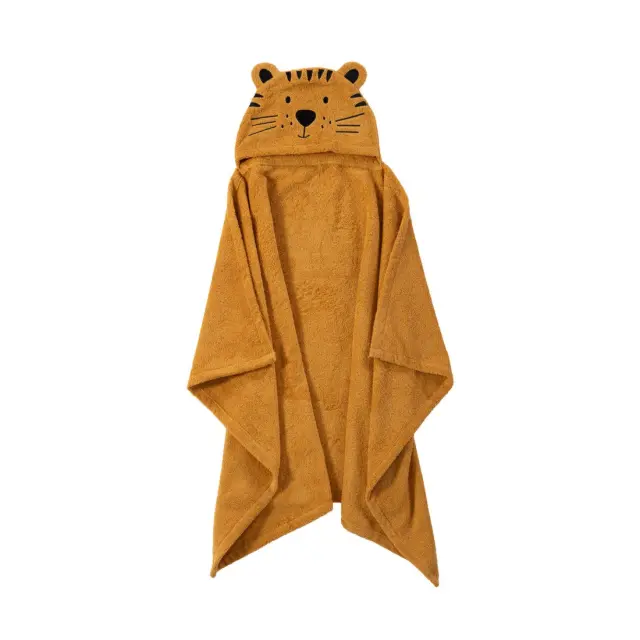 ΒΡΕΦΙΚΗ ΚΑΠΑ TIGER 70Χ120 NEF-NEF HOMEWARE, 100% BAMBAKI - GOLD (039774)