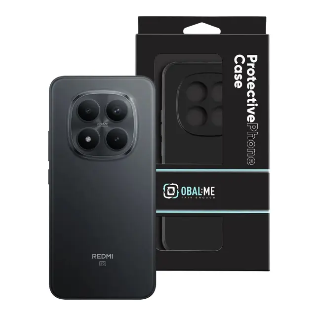 OBAL:ME Matte TPU Cover for Xiaomi Redmi Note 15 Pro+ 5G/Poco M8 Pro 5G Black 3