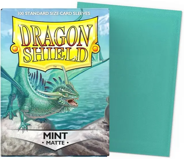 Dragon Shield Standard Sleeves - Matte Mint (100 Sleeves) 2