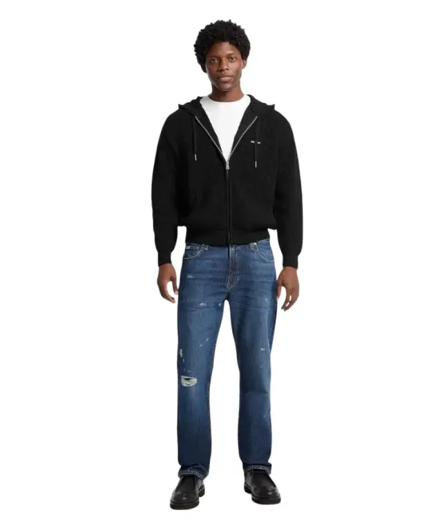 Guess - Ανδρική Ζακέτα Πουλόβερ Regular Fit M5YR20Z3P41-JBLK Μαύρο 3