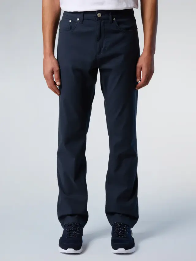 North Sails - Ανδρικό Παντελόνι Stretch dobby 5-pocket pants 673121-000-0802 Μπλε