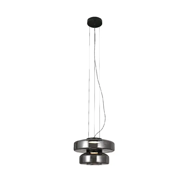 ΚΡΕΜΑΣΤΟ ΦΩΤΙΣΤΙΚΟ ACA HM25126SM ΜΑΥΡΟ ΦΙΜΕ ΓΥΑΛΙ LED 12W 3000K-4000K-6000K IP20 D35XH120CM / HM25126SM