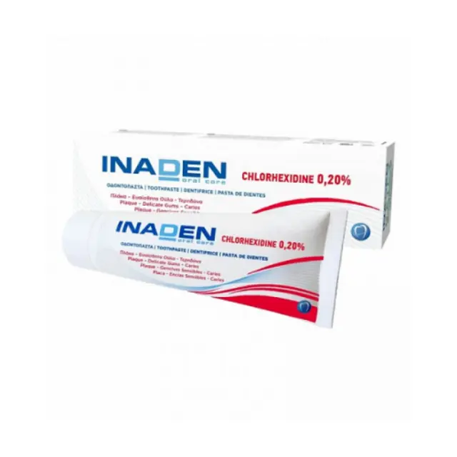 Inaden Chlorhexidine 0.20% Toothpaste Οδοντόκρεμα Χλωρεξιδίνης, 75ml