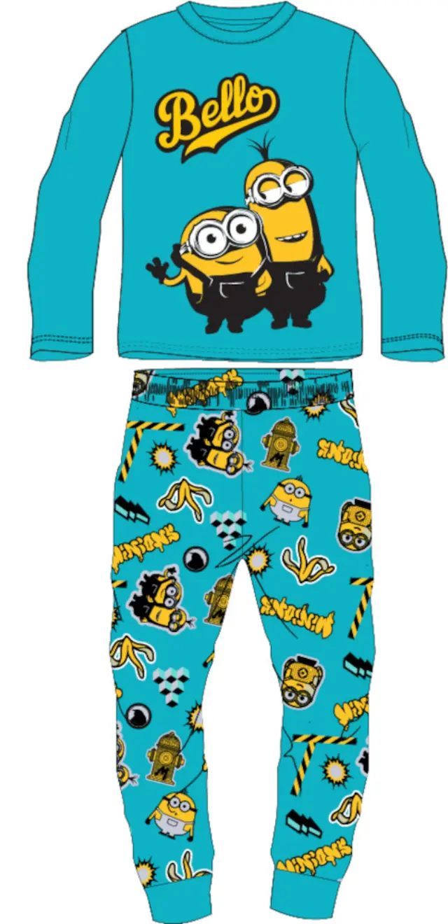 Πιτζάμα Μακρυμάνικη Bello Minions Grey 80202660021 - 6-7 Y (122cm) 2