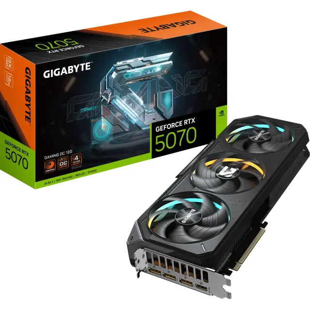 GigaByte GeForce RTX 5070 Gaming OC (DLSS 4, 3x DisplayPort, 1x HDMI 2.1)