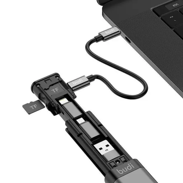 Budi USB to 30-Pin Cable Μαύρο 0.17m (516) 2