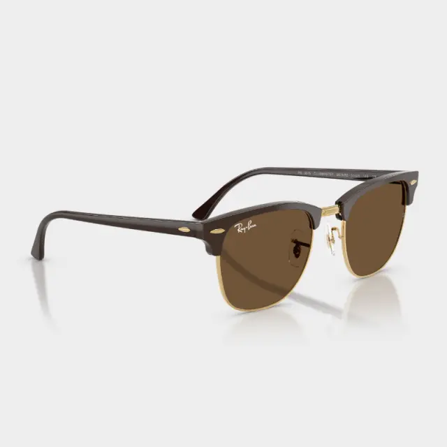 Γυαλιά Ηλίου Ray Ban Clubmaster 0RB3016 687853 Καφέ & Χρυσό - 51 2