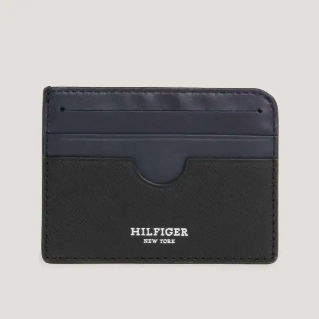 Tommy Hilfiger - Ανδρική θήκη καρτών Th Saffiano Cc Holder AM0AM12193-BDS Μαύρο