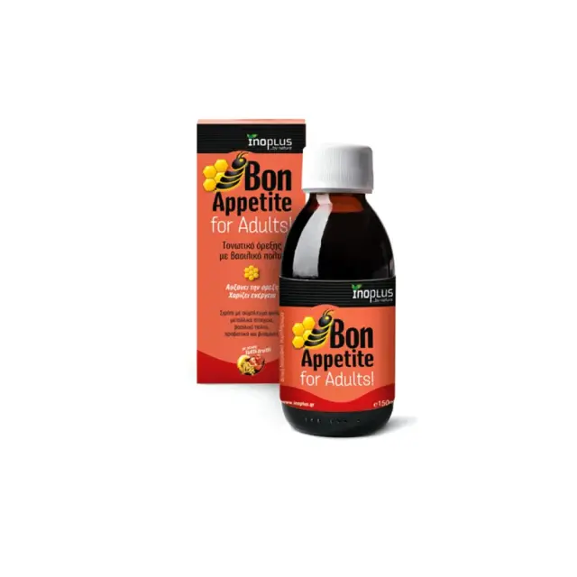 Inoplus | Bon Apetite for Adults | Τονωτικό Όρεξης με Βασιλικό Πολτό για Ενήλικες | 150ml